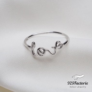 🌻READY STOCK🌻925 Silver Love Ring for Women / Cincin Perempuan Perak 925(24H)