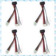 [R Q M U] 4Pcs 20Pin ATX to 2Port 6Pin AT Converter Power Cable Cord for 286 386 486 Computer