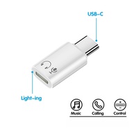 USB C to Lighting compatible Earphone Converter Adapter for Headphone