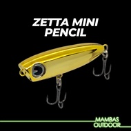 Zetta Mini Pencil 3g / 4.5cm Floating Snake Head Haruan Sebarau Topwater Fishing Lure Baits Pancing 