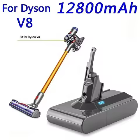 For Dyson V8 12800mAh 21.6V Battery Tool Power Battery V8 Series ,V8 Fluffy Li-ion SV10 Vacuum Clean