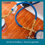 isi freon kulkas /freezer garansi