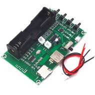 XH-A150 Amplifier Board 5W 5W 2 CH with 18650 Battery Box Support USB TF-Card PAM8403 Bluetooth