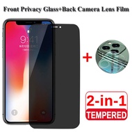 2-in-1 For iphone 16e 7 8 6 6s Plus Anti Spy Privacy Tempered Glass Full Cover Screen Protector For 