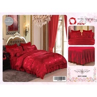 High Quality  Cadar pengantin 7in1 Comforter  Set/ Size KING QUEEN/ Ropol Bedsheet / Cadar Set/Cadar