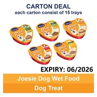 Vitakraft Carton Deal Joesie Tray Dog Wet Food (15x85g/carton)