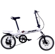 【預購】全新 摺合單車 GLANK 摺疊單車 16吋 變速 6速 雙減震 雙碟剎 自行車