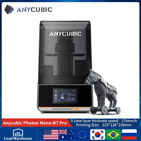 ANYCUBIC Photon Mono M7 Pro AE14K Speed Up to 170mm/h Printing Mono MSLA 3D Printer 10.1'' LCD Resin