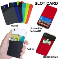 Silicone Card Holder - Card Slot Holder - Card Slot Sticky Holder Hp