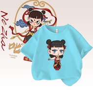 THE Animated movies Ne Zha tshirt printed for kids unisex boys and girls 100-150cm 02