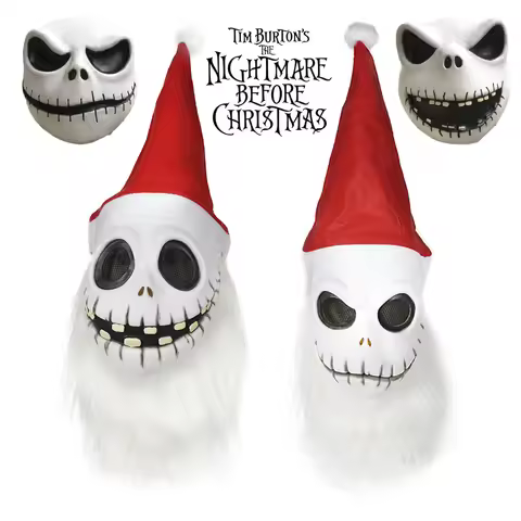 Jack Skellington Mask The Nightmare Before Christmas Halloween Costume Mask for Adult
