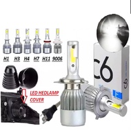 2PCS Car C6 Original Headlight LED H1 H3 H4 H7 H11 9005 9006 Fog Light Bulb Fog Lamp