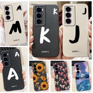 Letters Sunflower Marble Painting Back Cover For Itel City 100 Casing Camera Protection Soft Liquid 