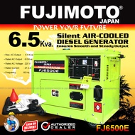 FUJIMOTO Japan 6.5Kva / 6500W Silent Air-Cooled Diesel Generator Set (FJ6500E) LIGHTHOUSE ENTERPRISE