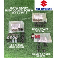 Suzuki RG110 RGS / RGV Sport Full Set Body Cover Screw Set ( 3 IN 1 ) 3 PACK ( RG Sport / RGV120 )