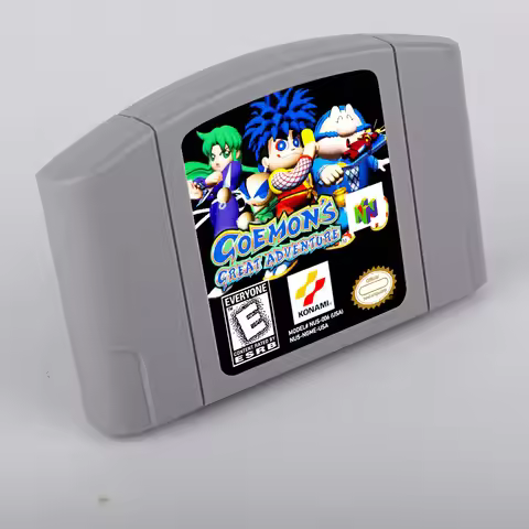 Goemon's Great Adventure N64 USA/EUR Version 64 Bit Video Games Cartridge Hobby Collection Gifts Toy