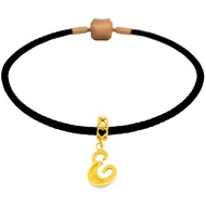 FA6 Top Cash Jewellery 916 Gold Alphabet "E" Charm