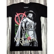 BT106 V FOR VENDETTA FREEDOM FOREVER LIMITED SPECIAL MOVIE COLLECTION ORIGINAL BLACK TIMBER COTTON T