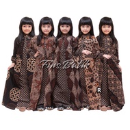 Baju Gamis Batik Anak Perempuan Model Jubah Umur 3-11 Tahun Premium