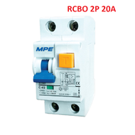 CB chống giật cầu dao chống rò điện RCBO 2P MPE 16A 20A 32A 40A 63A hàng chính hãng MPE