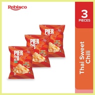 ➖ ➜ ╲ Pier 28 Prawn Crackers Thai Sweet Chili 64g x 3Pcs