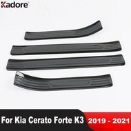 For Kia Cerato Forte K3 2019 2020 2021 Stainless Steel Door Sill Scuff Plate Cover Trim Welcome Peda