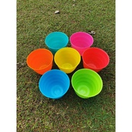 Pot warna warni uk 20cm--pot tanaman hias-bibit tanaman hias