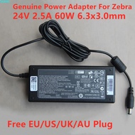 Genuine FSP060-RPAC 60W 24V 2.5A 6.3x3.0mm AC Power Adapter For Zebra GK420 GK420D GK420T PRINTER Se