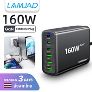 【GaN】DOODBI PD 160W หัวชาร์จไอโฟน อะแดปเตอร์ชาร์จเร็ว USB Type C 4-Ports Wall Charger Compatible with MacBook Pro Air iPad iPhone 15 14 13 Pro Max Samsung Galaxy S23 S22 Ultra Steam Deck