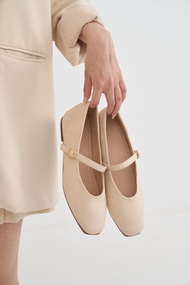 Velvet buckle me แมรี่เจนหนังกึ่งกำมะหยี่ สีสวยหวานหรู นุ่มมาก