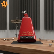 [utruiut0k] Drumset Cowbell Sturdy Iron Mounted Drum Cowbell Clear Round Tone Music Gear for Percuss