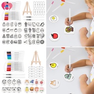 65/41Pcs Foam Texture Painting Kit 3D Drawing Set DIY Art Supplies 3D Effect Texture Painting Kit SH