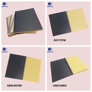 A5 BROWNPAPER NOTEBOOK/A5 NOTEBOOK/A5 JOURNAL/BROWN/PAPER/STATIONARY