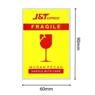 Stiker Fragile J&T EXPRESS