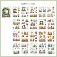 Dukeen 4 Phong Cách 20 cái/gói Pet sách nhãn dán Không Thấm Nước Và Giá Trị Cao Cuốn Cẩm nang Chất L