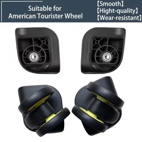 1 Pair Universal Wheel for American Tourister 85A Double wheel Luggage Accessories Replacement Troll