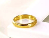 Nhẫn trơn loại 1 chỉ mạ vàng 24k khắc số 9999