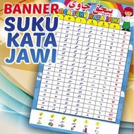 Banner Poster Bijak Jawi (Membaca Suku Kata Jawi)