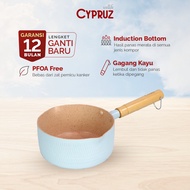 Cypruz milk pot 16 cm color marble non-stick milk pot