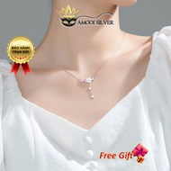 Cherry blossom S925 Silver necklace - Amooi Silver AD109