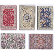 ZJchao 5PCS Miniature Dollhouse Rugs, Oriental Turkish Miniature Carpets Floral Designs | 1:12 Scale