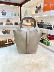 陪驗👌🏻門市現貨 全新全套 Hermes Picotin 18 P18 8Q Beige Marfa GHW 馬爾法米色 金扣 TC B stamp ccluxury ccluxuryhk