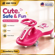 Kids Swing Car Ride On Toy Music Light Wiggle Car Mainan Budak