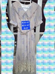 韓國yard氣質玫瑰花連身裙