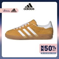 【Adidas】Adidas GAZELLE Yellow White Sneakers Low Cut Indoor Unisex