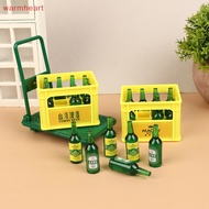 (warmheart) 1/12 Dollhouse Simulation Beer Trolley Toys Beer Model Dollhouse Decoration