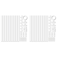 4M Electrical Cable TrunkingCable Concealer on Wall for One CordPaintable PVC Cable Trunking 20Pcs L