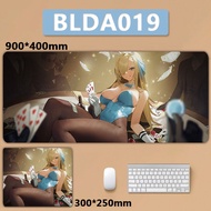 Bandai | XXL Large Sorasaki Hina Hifumi Tendou Arisu Kuda Izuna Mousepad Keyboard Blue Archive Mouse