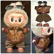 現貨❗️靚車工/ 包平郵💖 labubu 17cm 飛行員 飛機師 top gun 眼鏡 Tom Cruise 壯志凌雲 ray ban plane F-18 戰機 軍褸 外套 軍事 褲 帽 衫仔 娃