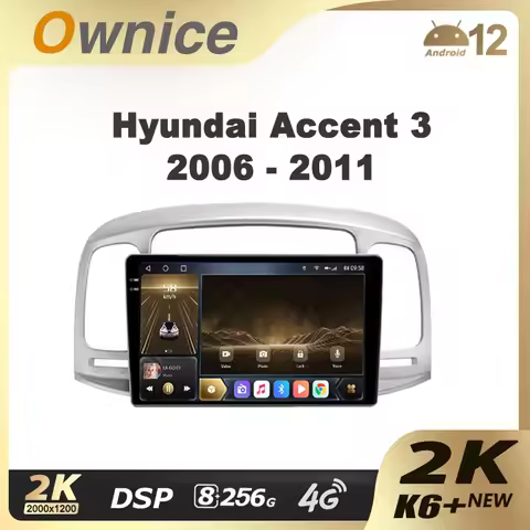 Ownice K6+ 2K for Hyundai Accent 3 2006 - 2011 Car Radio Multimedia Video Player Navigation Stereo G